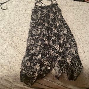 Black and white paisley/floral dress